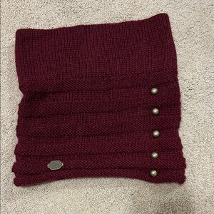 100% Alpaca wool Cowl Maroon Neckwarmer